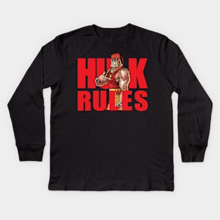 Wwe Smackdown Hulk Rules Kids Long Sleeve T-Shirt